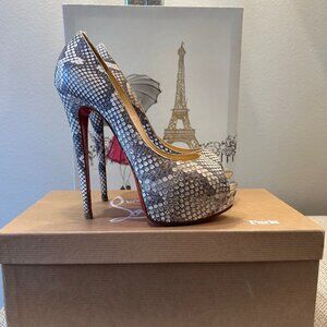 Christian Louboutin "Lady Peep" Peep-toe Stiletto
